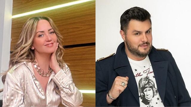 Andrea Legarreta y Paul Stanley