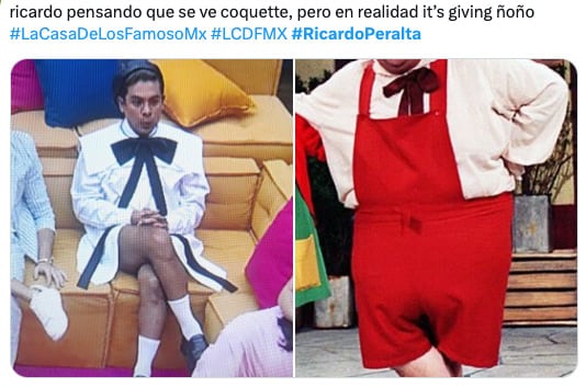 Los memes de Ricardo Peralta por su look en La Casa de los Famosos México 2024