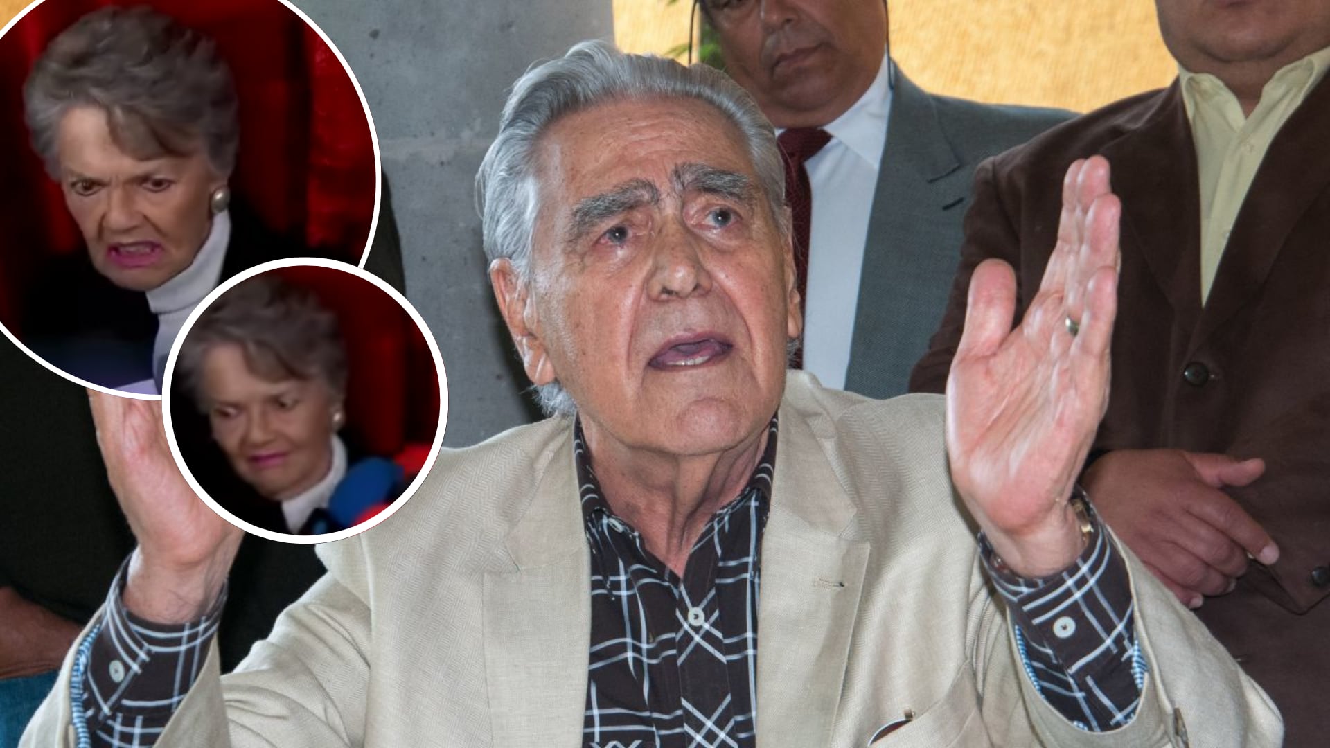Eric del Castillo habla de Lyn May, pero la cara de asco de su esposa le roba la nota (VIDEO)