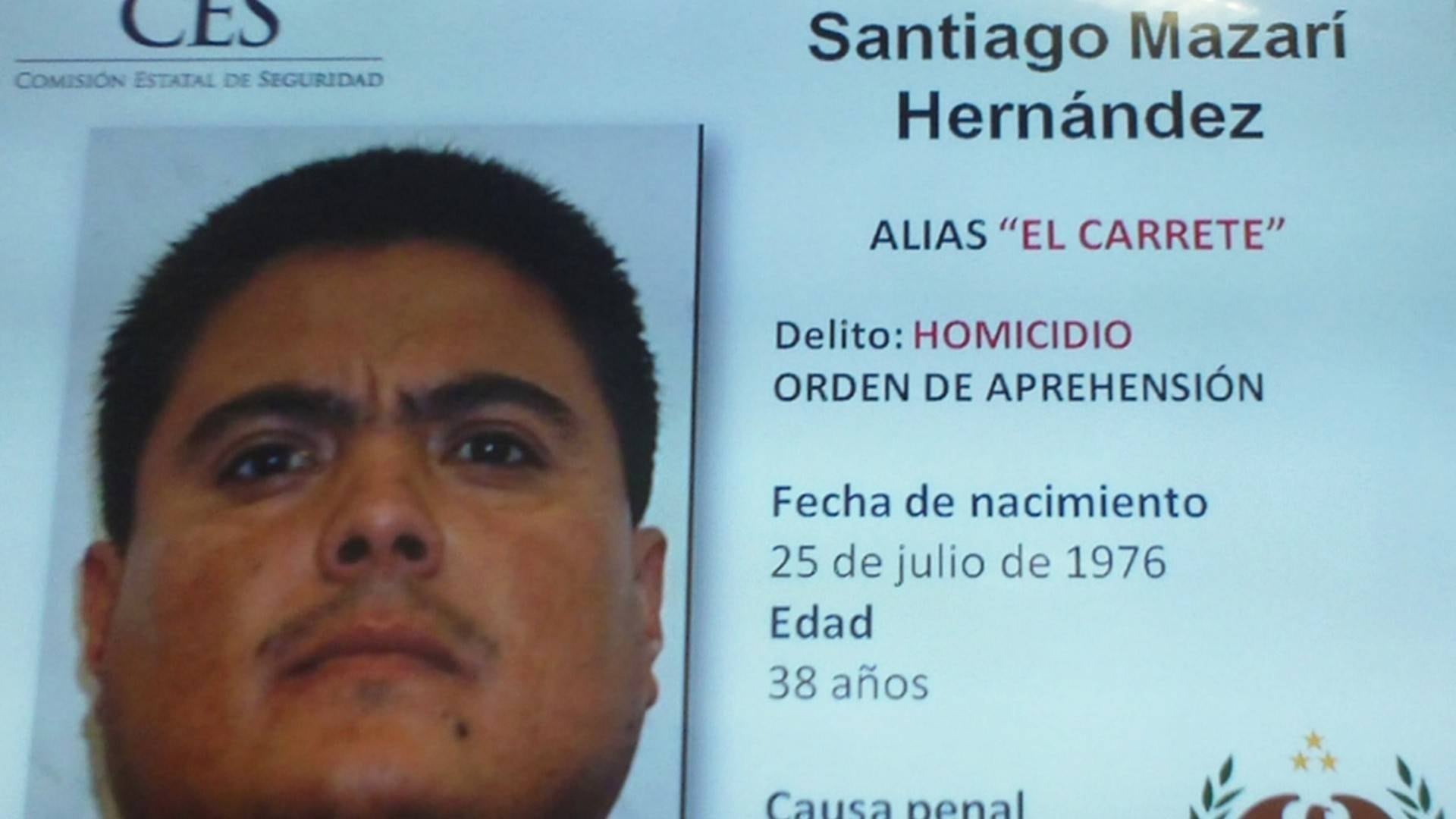 Santiago Mazari, 'El Carrete', líder de Los Rojos en Morelos