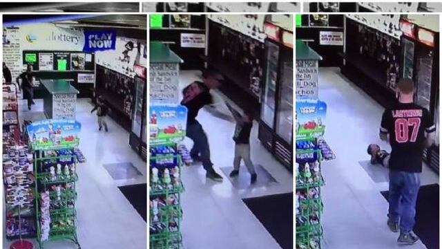 VIDEO: sujeto golpea brutalmente a niño en supermercado