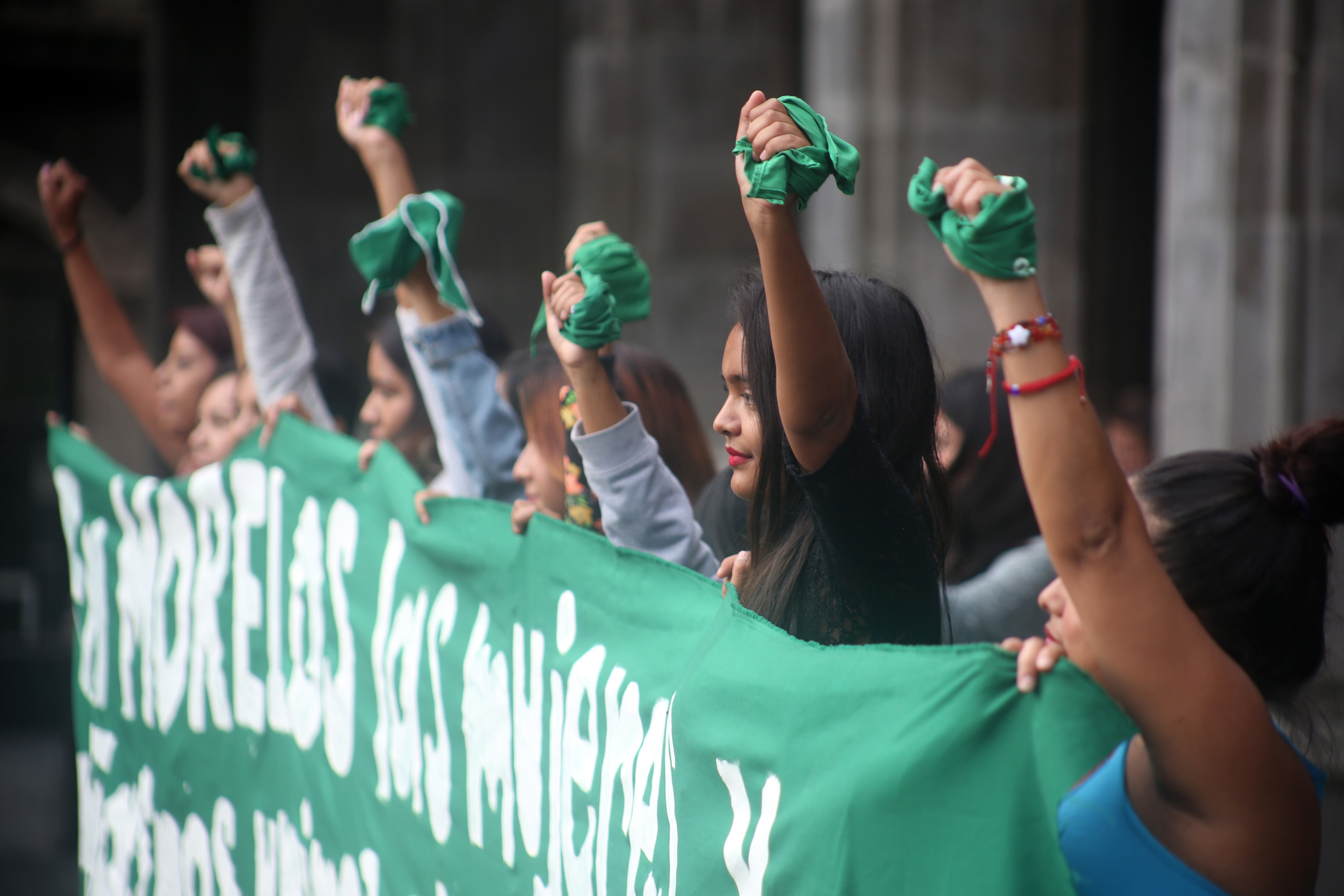 Protesta por la despenalización del aborto.