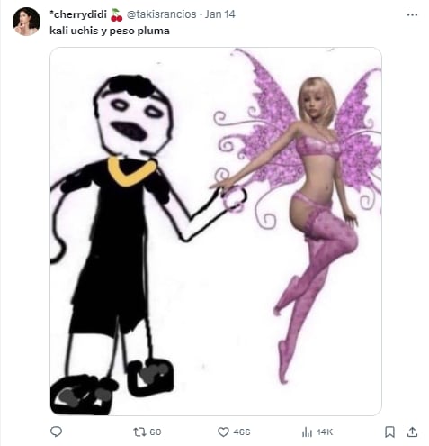 Memes de Peso Pluma y Kali Uchis por ‘Igual que un ángel’