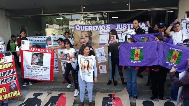 Protesta a 2 años de la desaparición de Pamela.