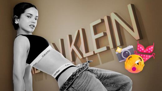 Rosalía nueva modelo de lencería de Calvin Klein