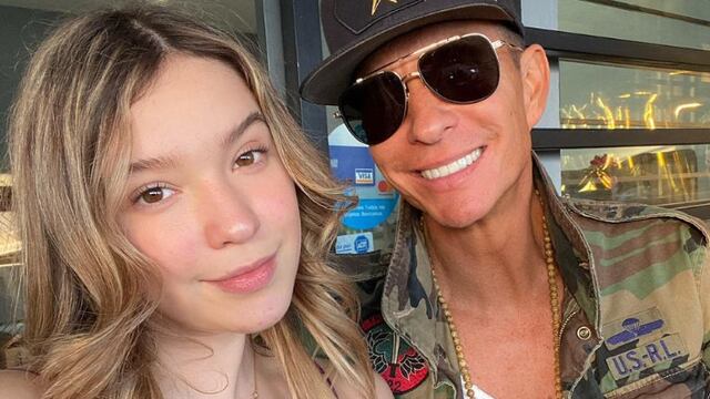 Erik Rubín con su hija, Mía Rubín