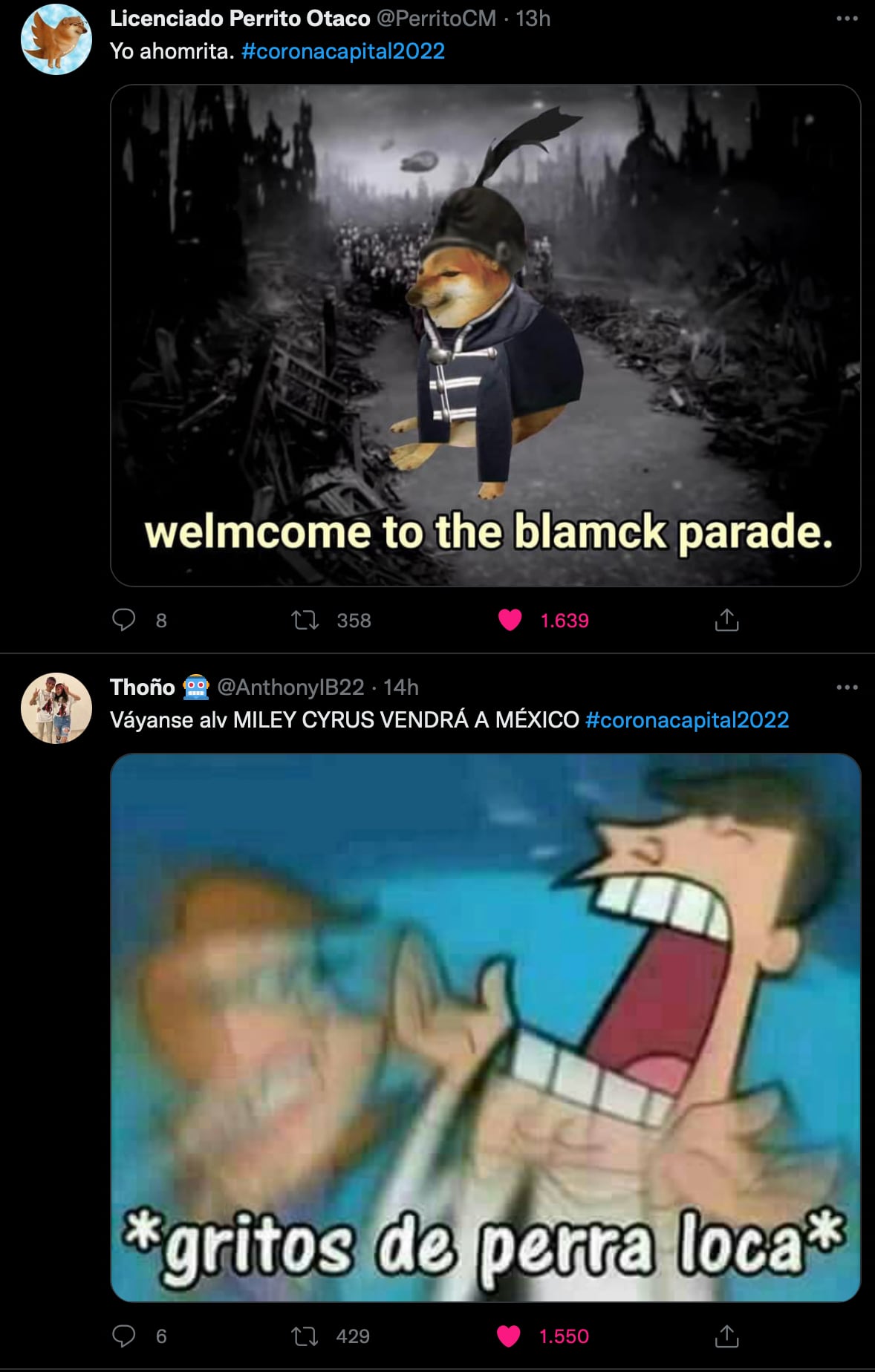 Memes Corona Capital 2022