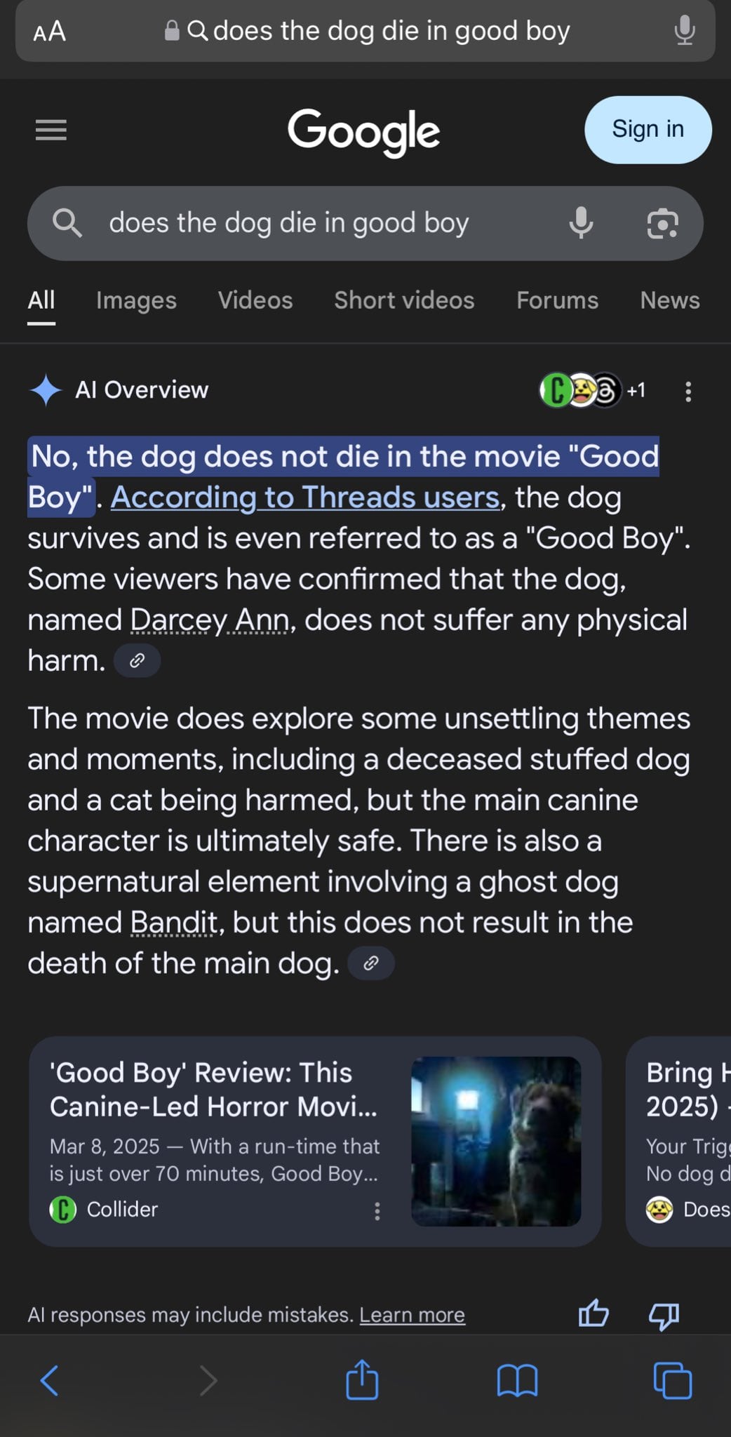 La pregunta de "¿El perro de Good Boy muere?" aumentó en Google