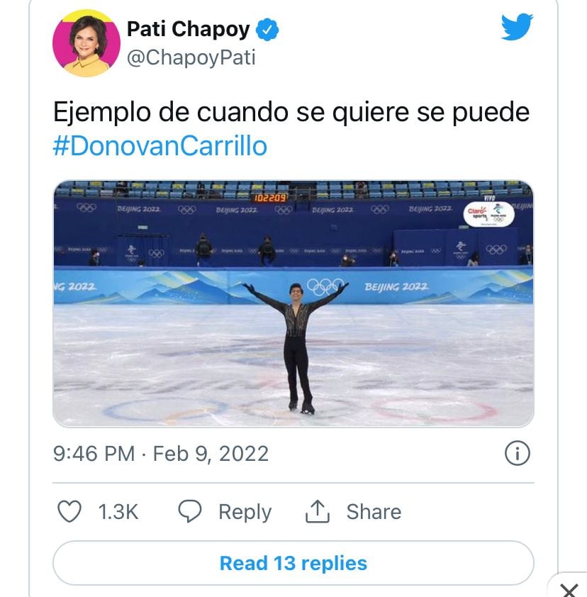 Pati Chapoy sobre Donovan Carrillo