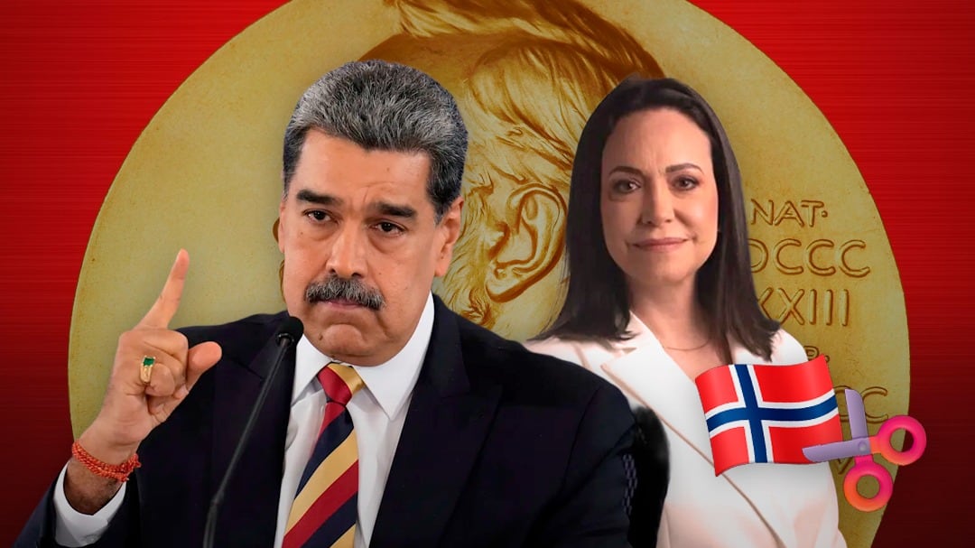 Nicolás Maduro corta relaciones con Noruega tras Nobel de la Paz 2025 a María Corina Machado