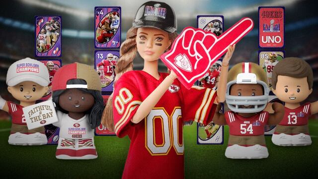 Mattel Creations revela sus coleccionables del Super Bowl 2024 para Barbie, UNO y Little People