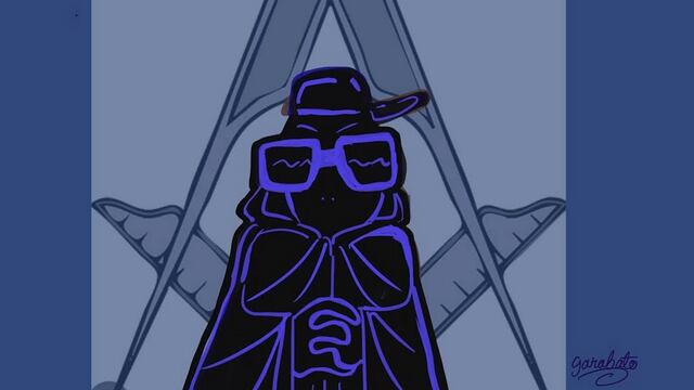 Ilustración de Garabato para Plácido Garza