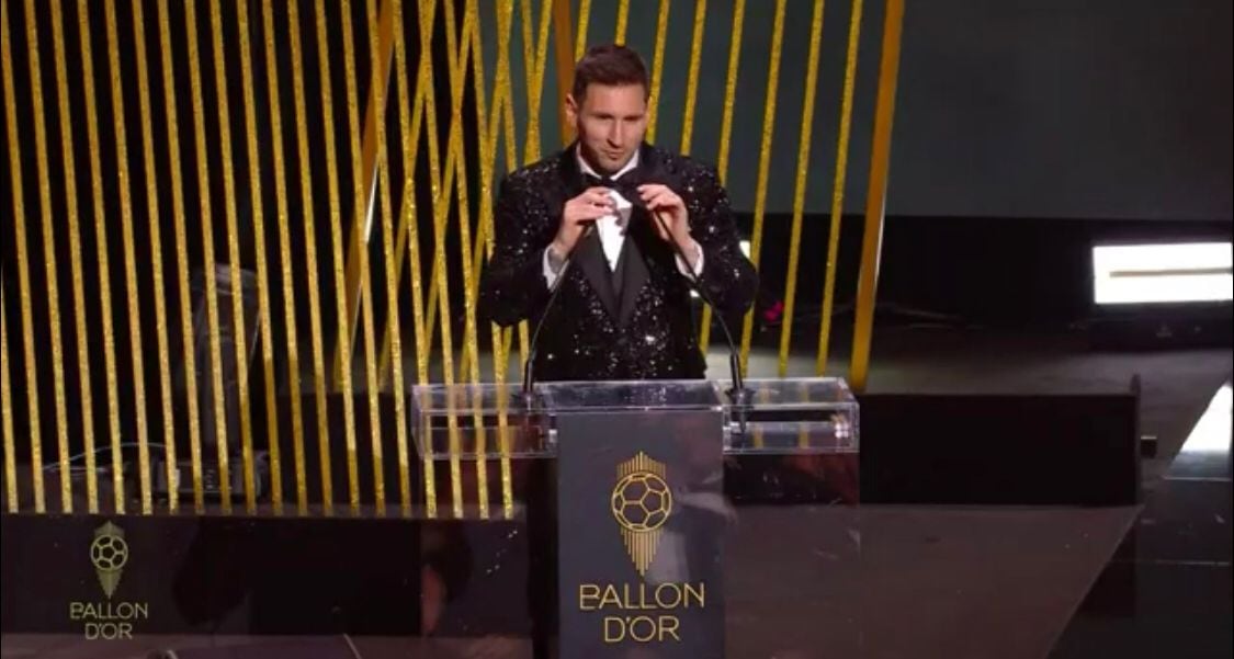 Messi gana Balón de oro (Foto; captura de video)