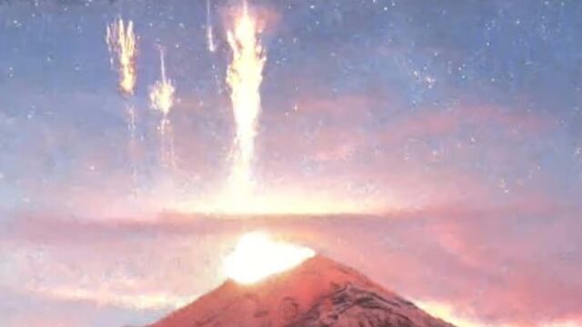 ¿Qué son los espectros rojos o “sprites” que se vieron en el Volcán Popocatépetl?