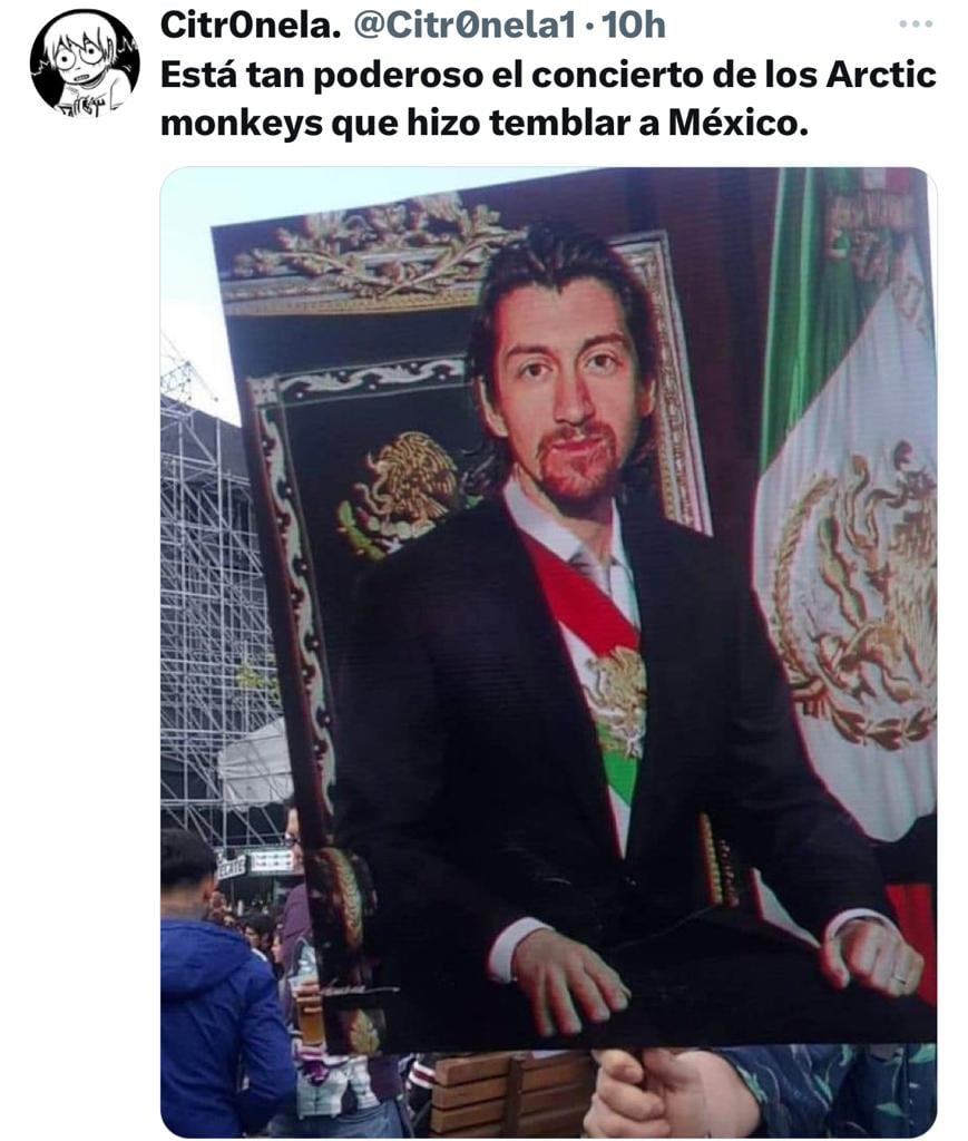 Los temblorosos memes durante el concierto de Arctic Monkeys