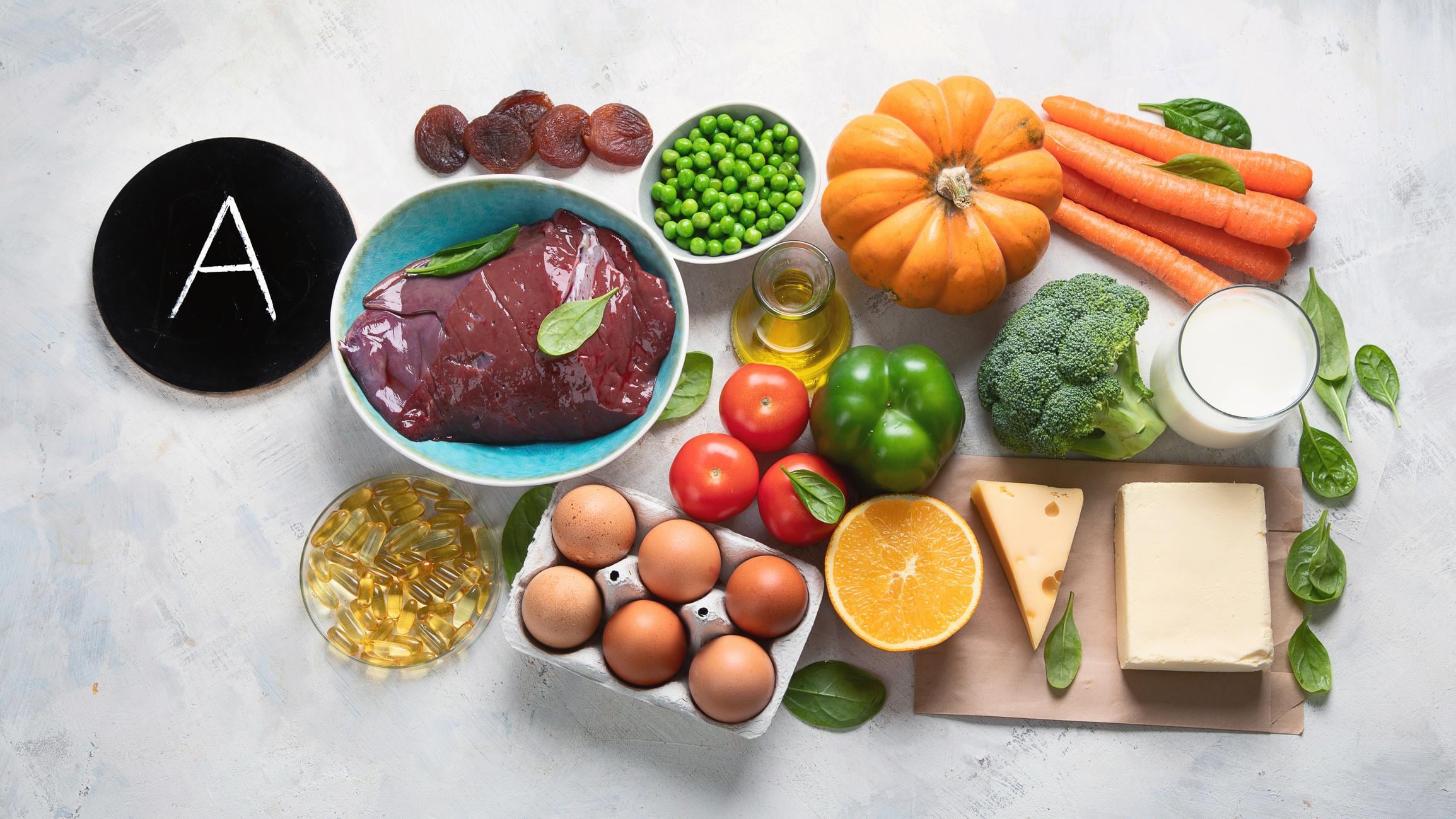Alimentos ricos en vitamina A y C / tomada de internet