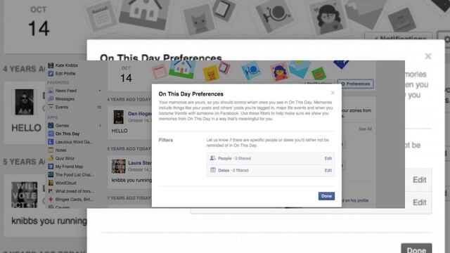 Ya podemos filtrar días y personas indeseables para que ese nefasto momento del pasado no regrese a nosotros en nuestra red social.