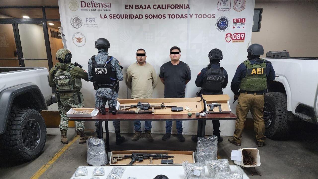 Detienen en Mexicali a “La Piruja”, presunto operador criminal con armas y drogas, objetivo prioritario en Sinaloa
