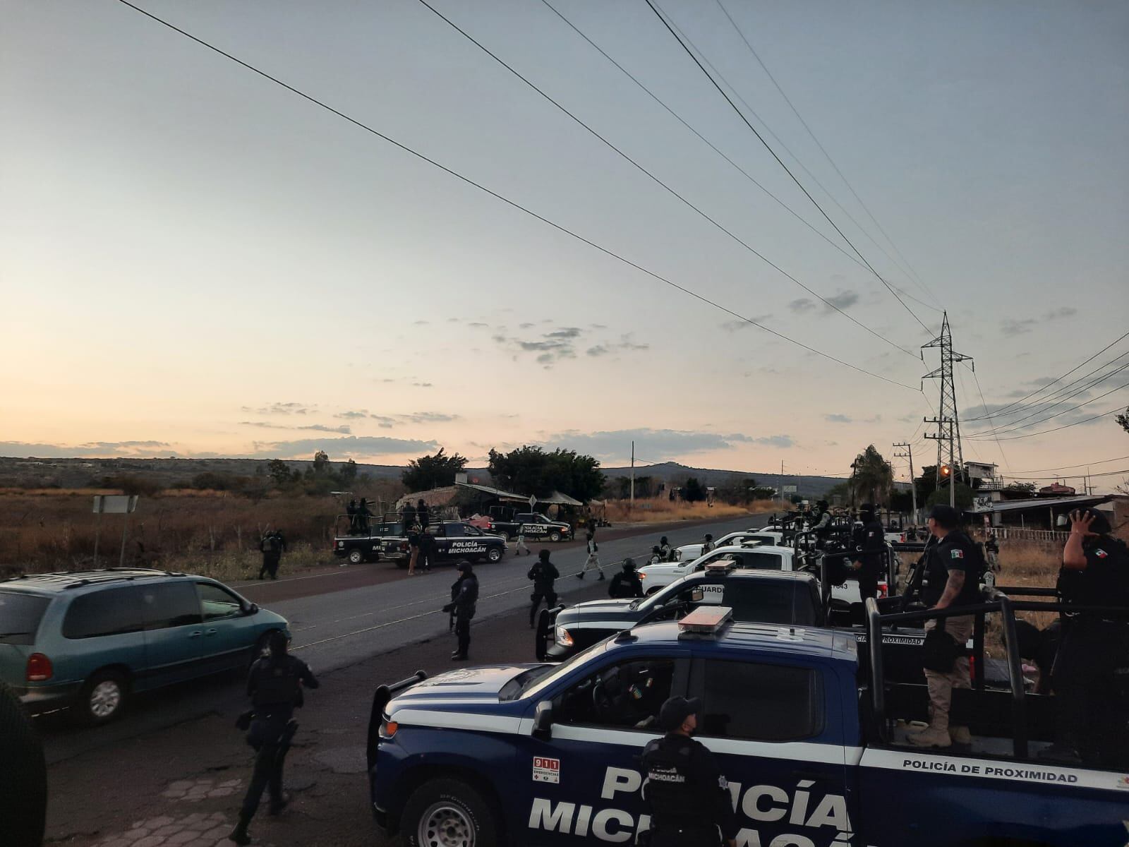 Operativo en San José de Gracia, Michoacán