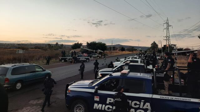 Operativo en San José de Gracia, Michoacán