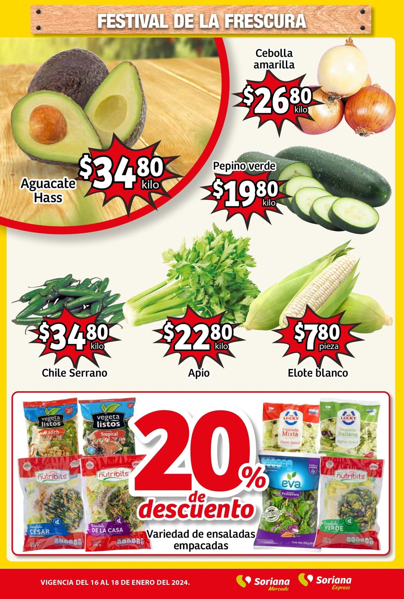 Ofertas Soriana Mercado 17 y 18 de enero 2024: Estos son los mejores precios