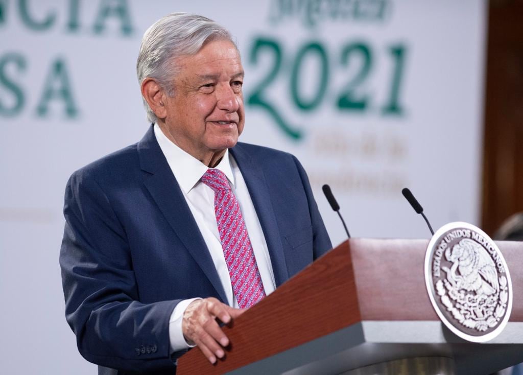AMLO en su conferencia mañanera