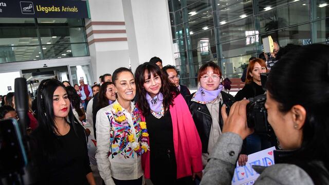 Llegada de Claudia Sheinbaum al AIFA