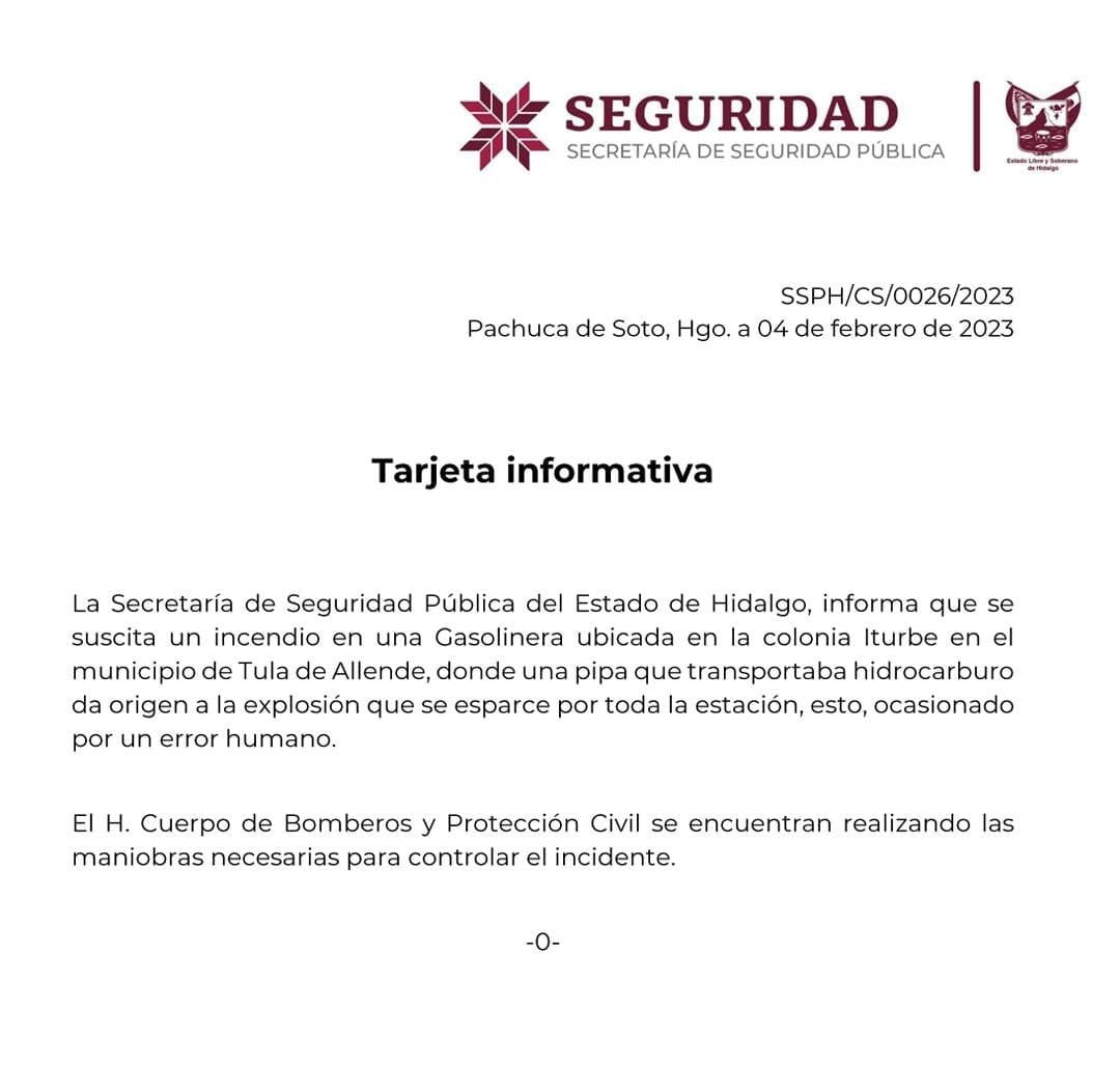 ¿Qué pasó en la carretera Tula-Tlahuelilpan?
