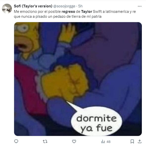 Memes de Taylor Swift por su regreso a Latinoamérica