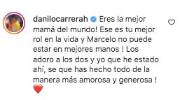 Danilo Carrera da su apoyo a Michelle Renaud
