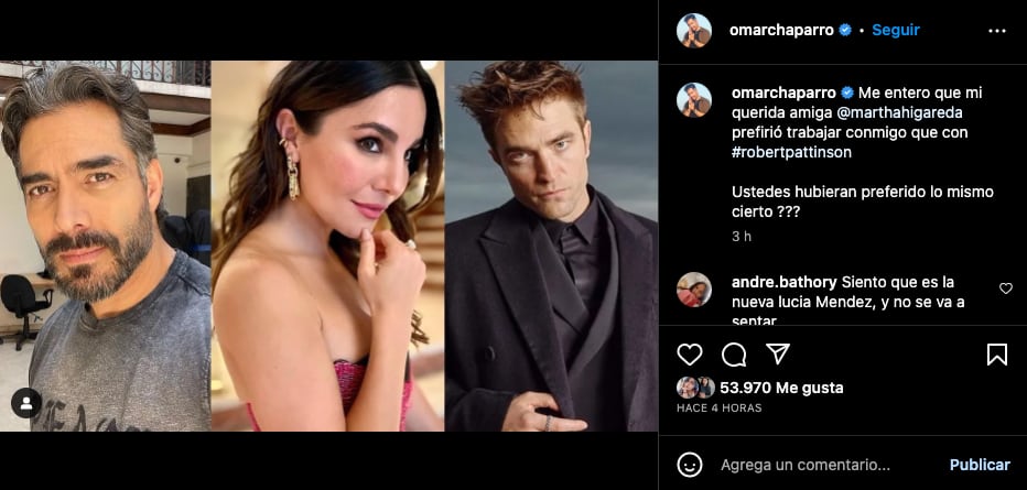 Omar Chaparro se burla de Martha Higareda por anécdota con Robert Pattinson
