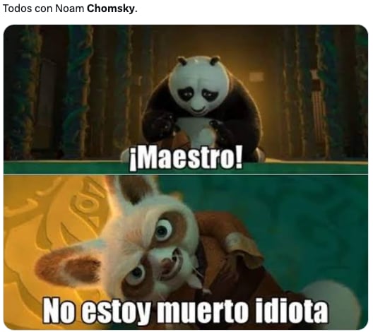 Los memes de la muerte falsa de Noam Chomsky