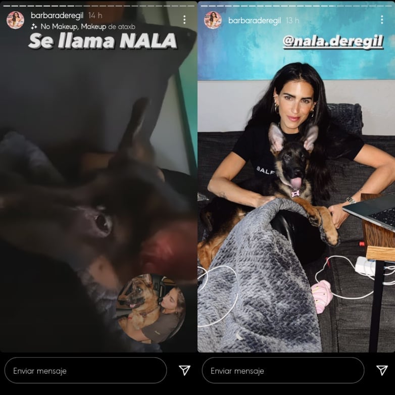 Bárbara de Regil compra un nuevo perro, se llama 'Nala'.
