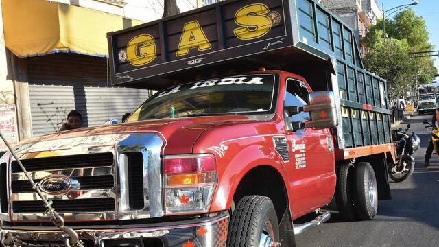 Camión de gas. Precio del LP se mantendrá igual en abril.