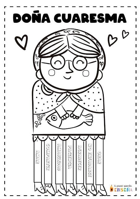 Dibujos de Cuaresma para niños