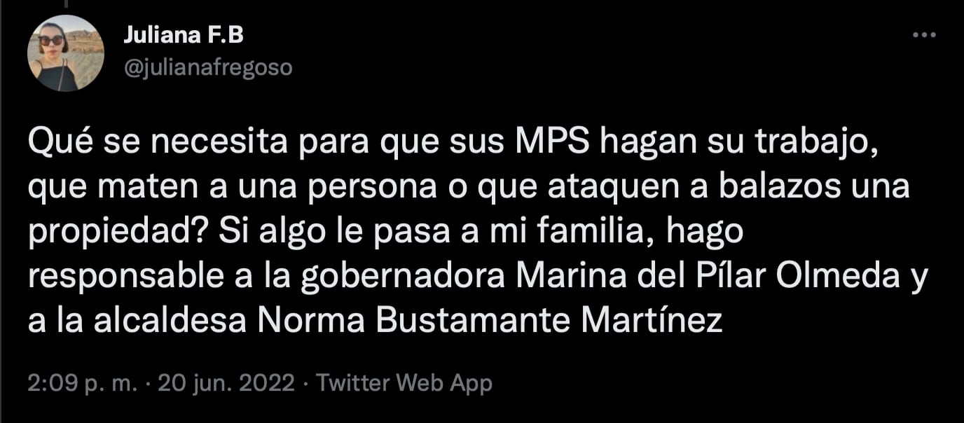 Mexicana denuncia que su familia está amenazada de muerte por cobro de piso; responsabiliza al Gobierno de Baja California