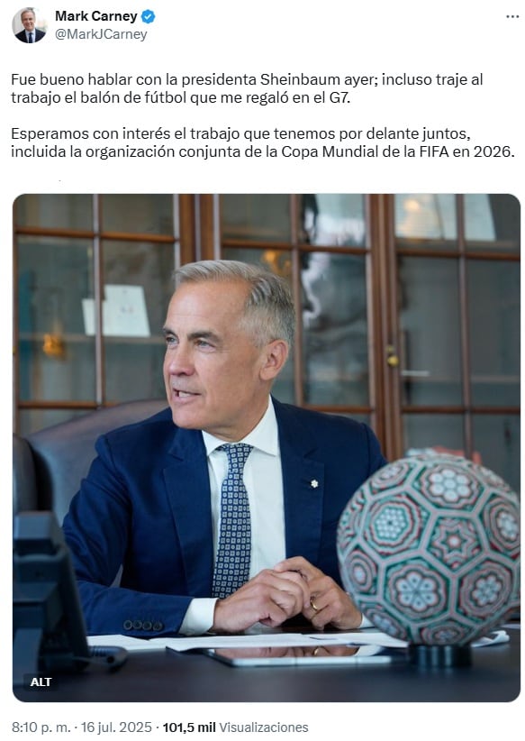 Claudia Sheinbaum y Mark Carney revelaron los temas de su última llamada