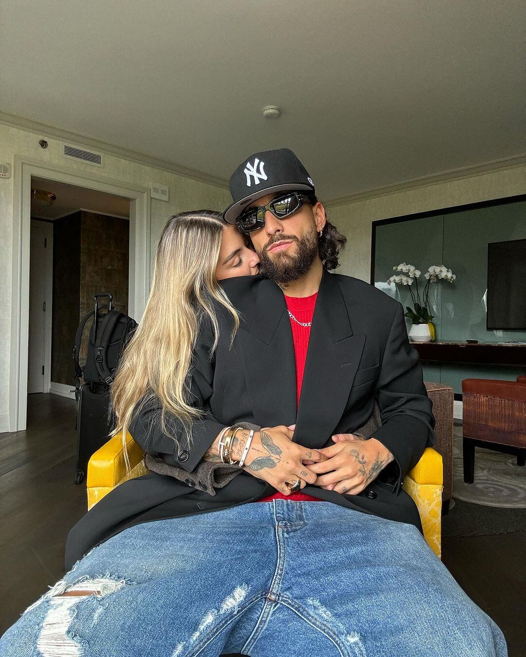 Maluma y Susana Gómez