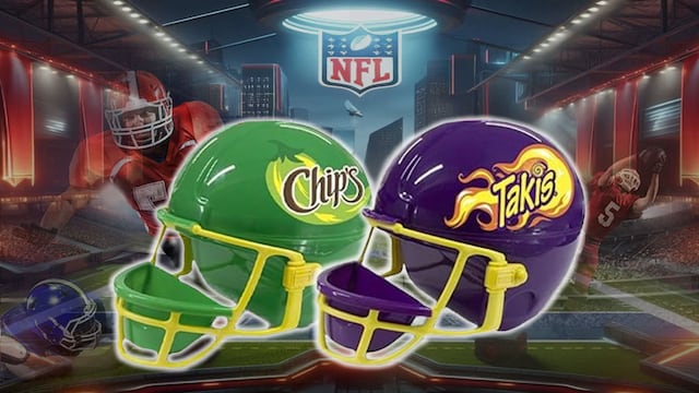 Casco botanero de Barcel para el Super Bowl 2024