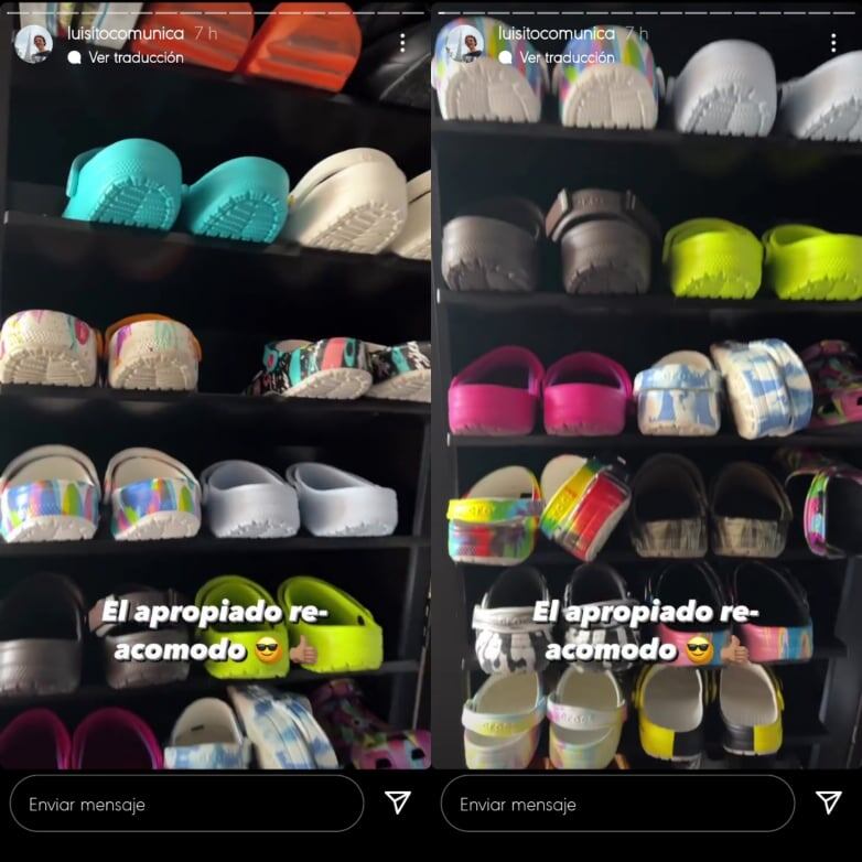 Luisito Comunica muestra sus Crocs.