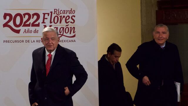 Andrés Manuel López Obrador, durante la conferencia mañanera desde Palacio Nacional.