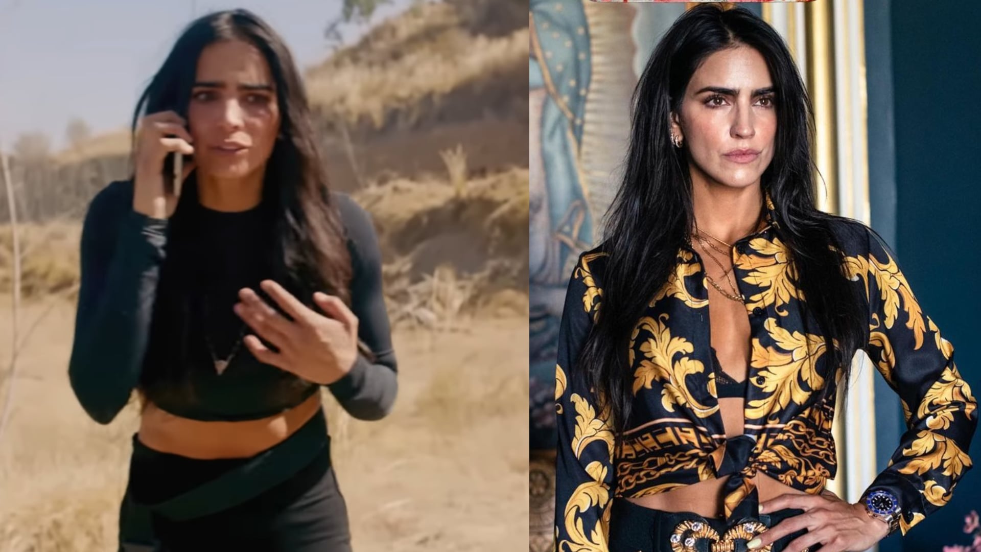 Bárbara de Regil como Rosario Tijeras y como Jefe Vargas de Mexzombies.