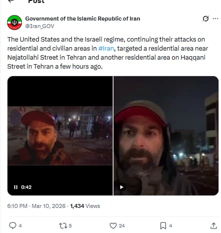 Irán denuncia ataques de Estados Unidos e Israel en zonas residenciales