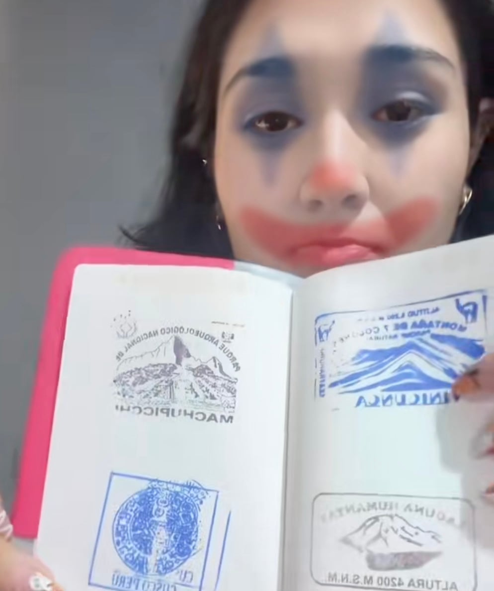 Tiktoker arruina su pasaporte por colocarle sellos no oficiales