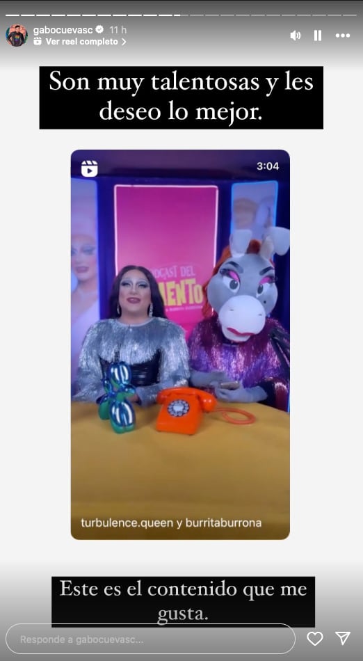 Gabo Cuevas reconoce su error sobre La Burrita Burrona y Turbulence.