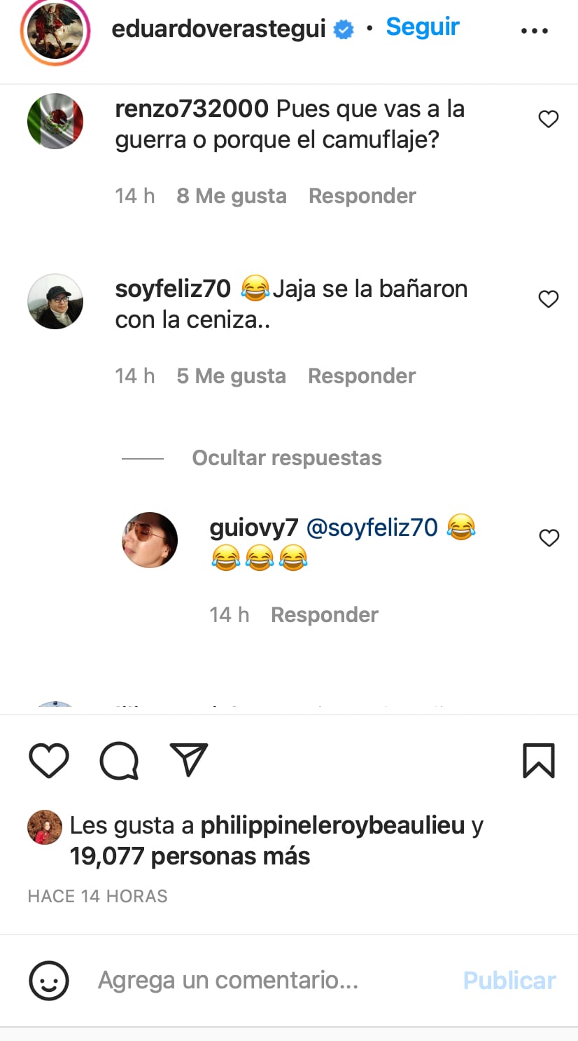 Se burlan de Eduardo Verástegui por su crucezota de ceniza en la frente