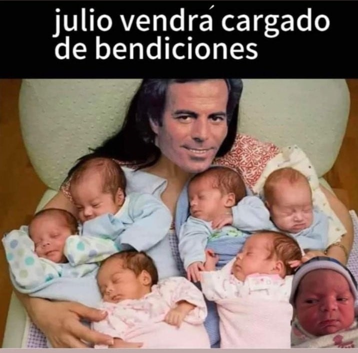 Memes de julio no descansan al clásico Julio Iglesias para darle la bienvenida al séptimo mes