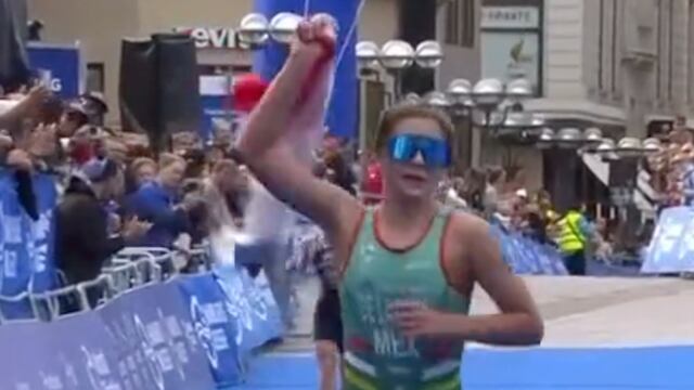 Triatleta Jimena de la Peña