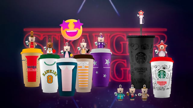 Vasos de Stranger Things en Starbucks