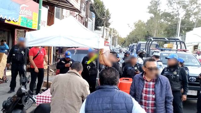 "Calle de la michelada" fue desmantelada en alcaldía Coyoacán por elementos de seguridad